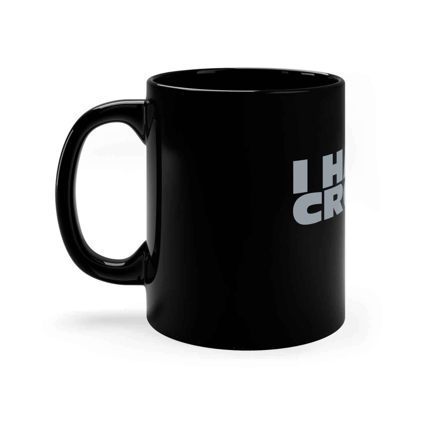 I HATE CROCS 11oz Black Mug