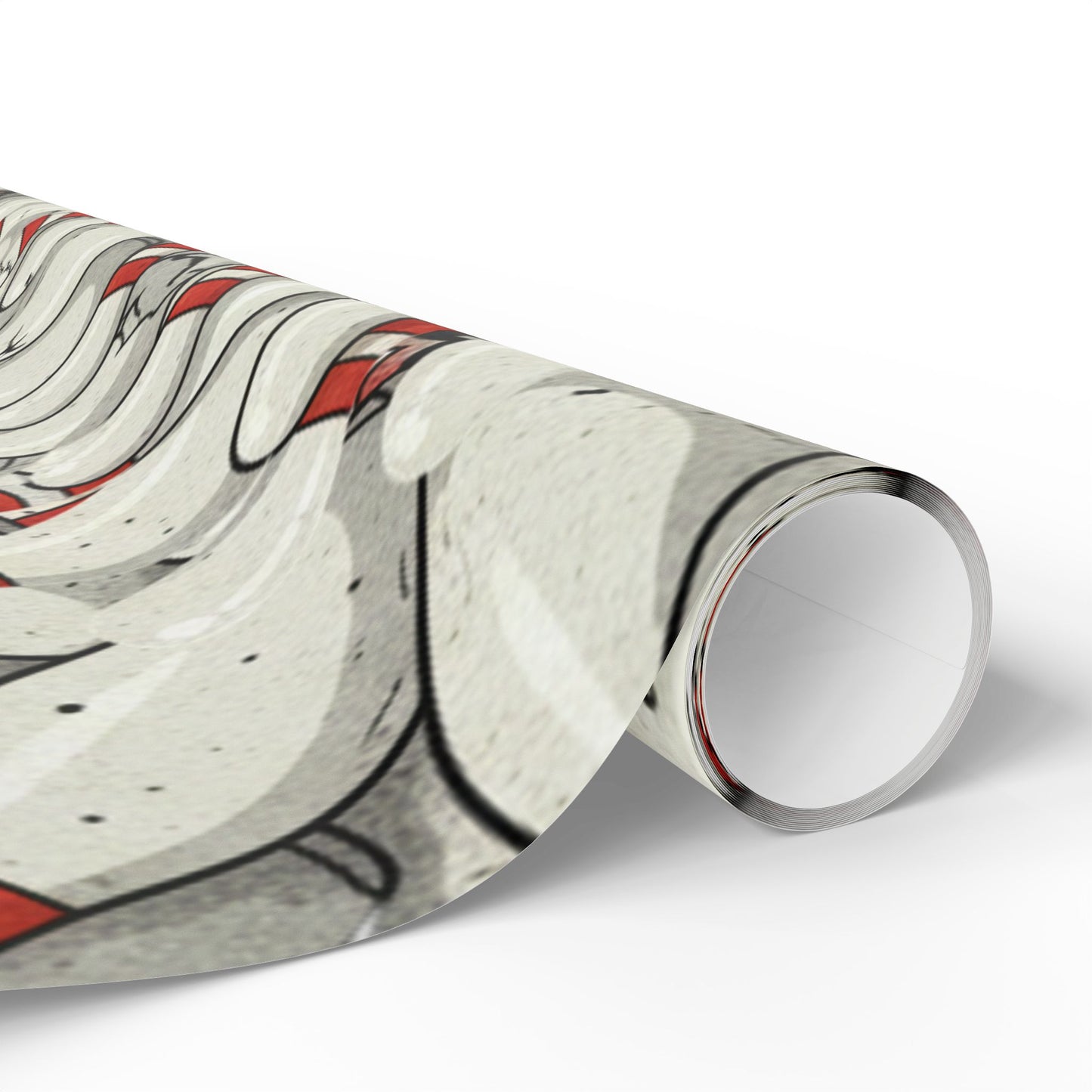 Holiday Holly Wrapping Paper Roll - Festive Mistletoe Gift Wrap