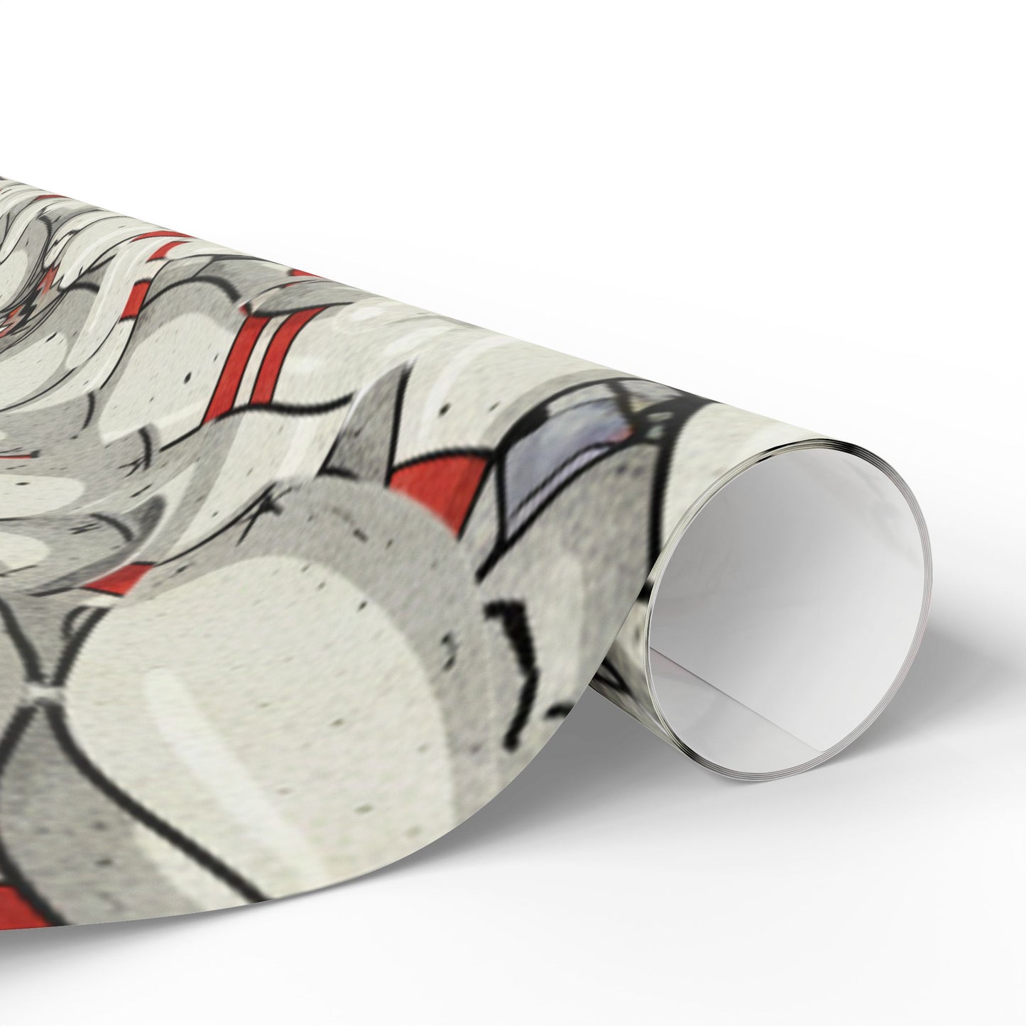 Holiday Holly Wrapping Paper Roll - Festive Mistletoe Gift Wrap
