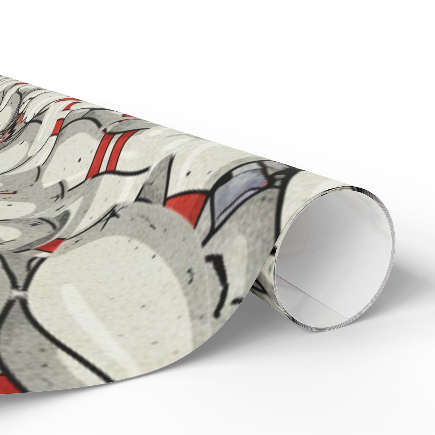 Holiday Holly Wrapping Paper Roll - Festive Mistletoe Gift Wrap
