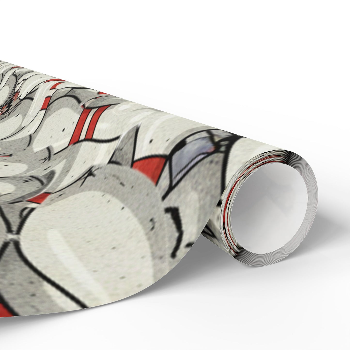 Holiday Holly Wrapping Paper Roll - Festive Mistletoe Gift Wrap