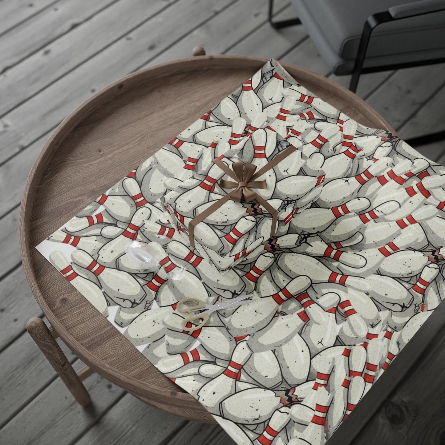 Holiday Holly Wrapping Paper Roll - Festive Mistletoe Gift Wrap