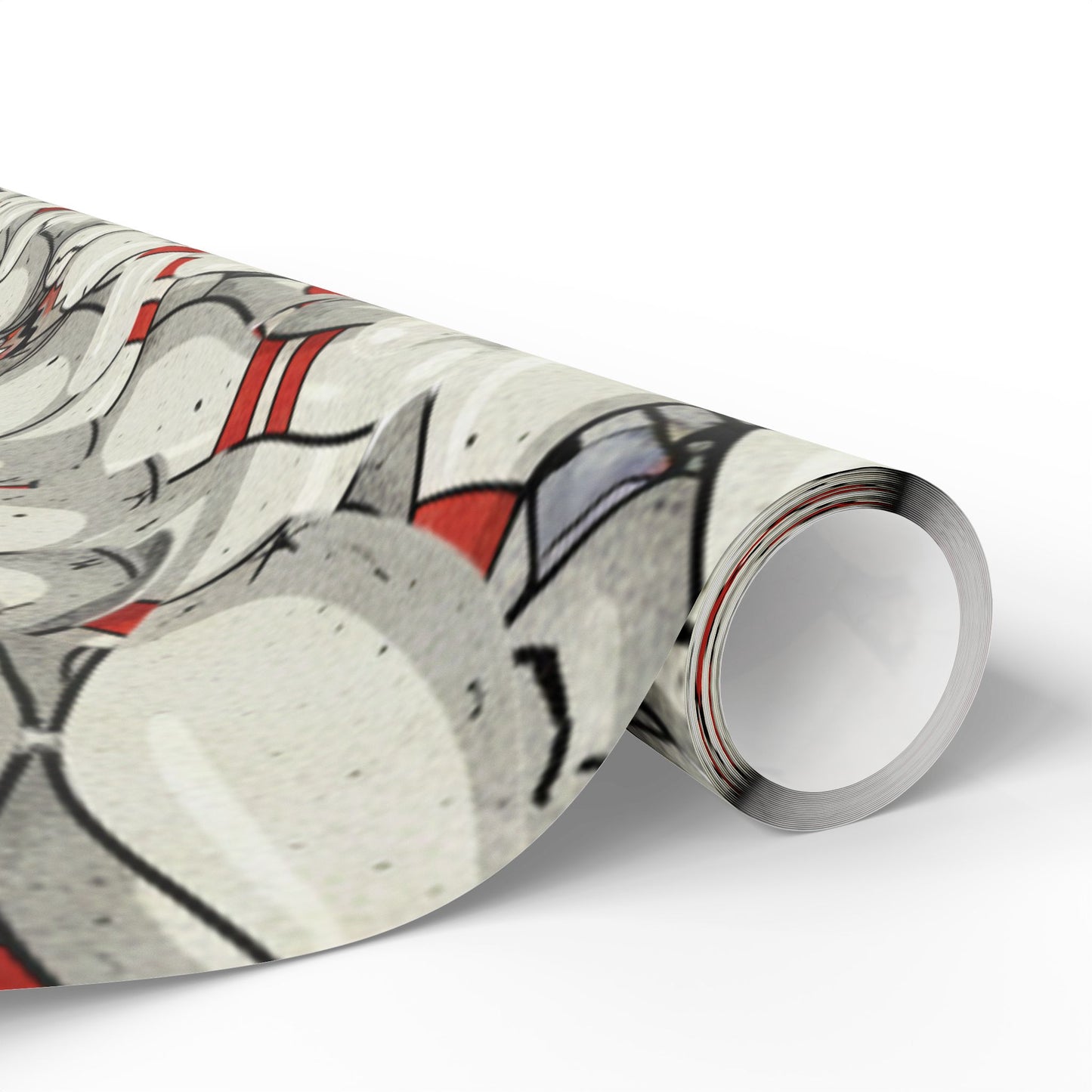 Holiday Holly Wrapping Paper Roll - Festive Mistletoe Gift Wrap