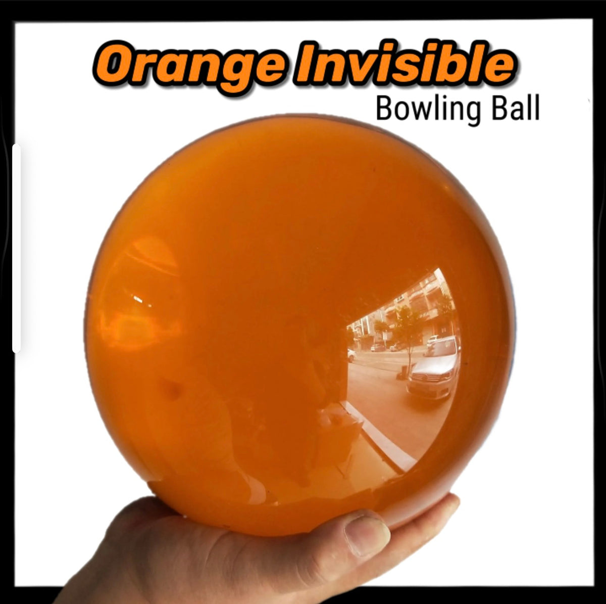 Orange Invisible Bowling Ball (PREORDER)