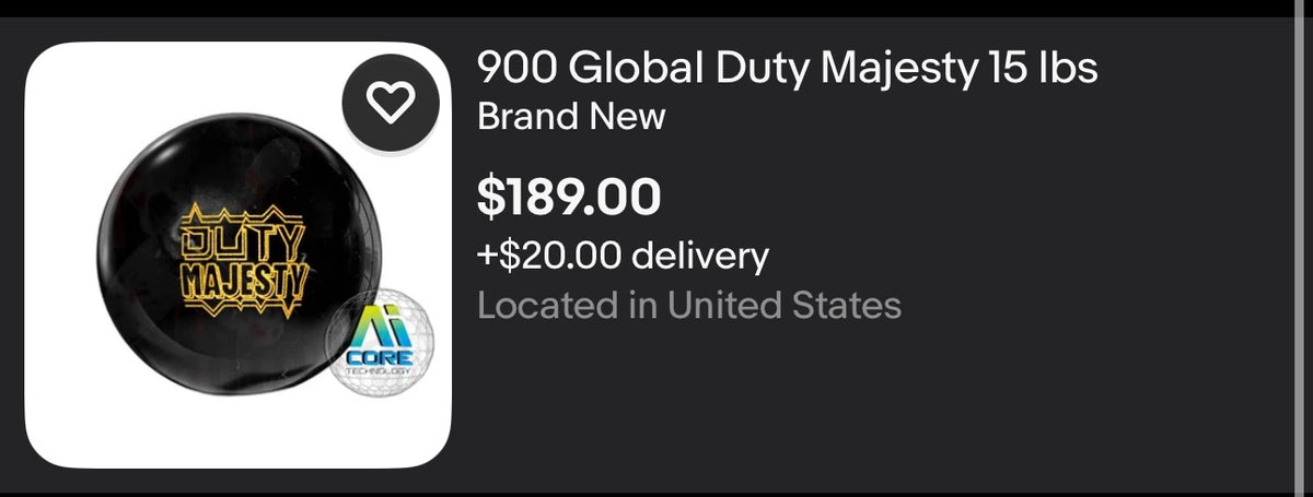NEW 900 Global Duty Majesty (16LB) (OVERSEAS)