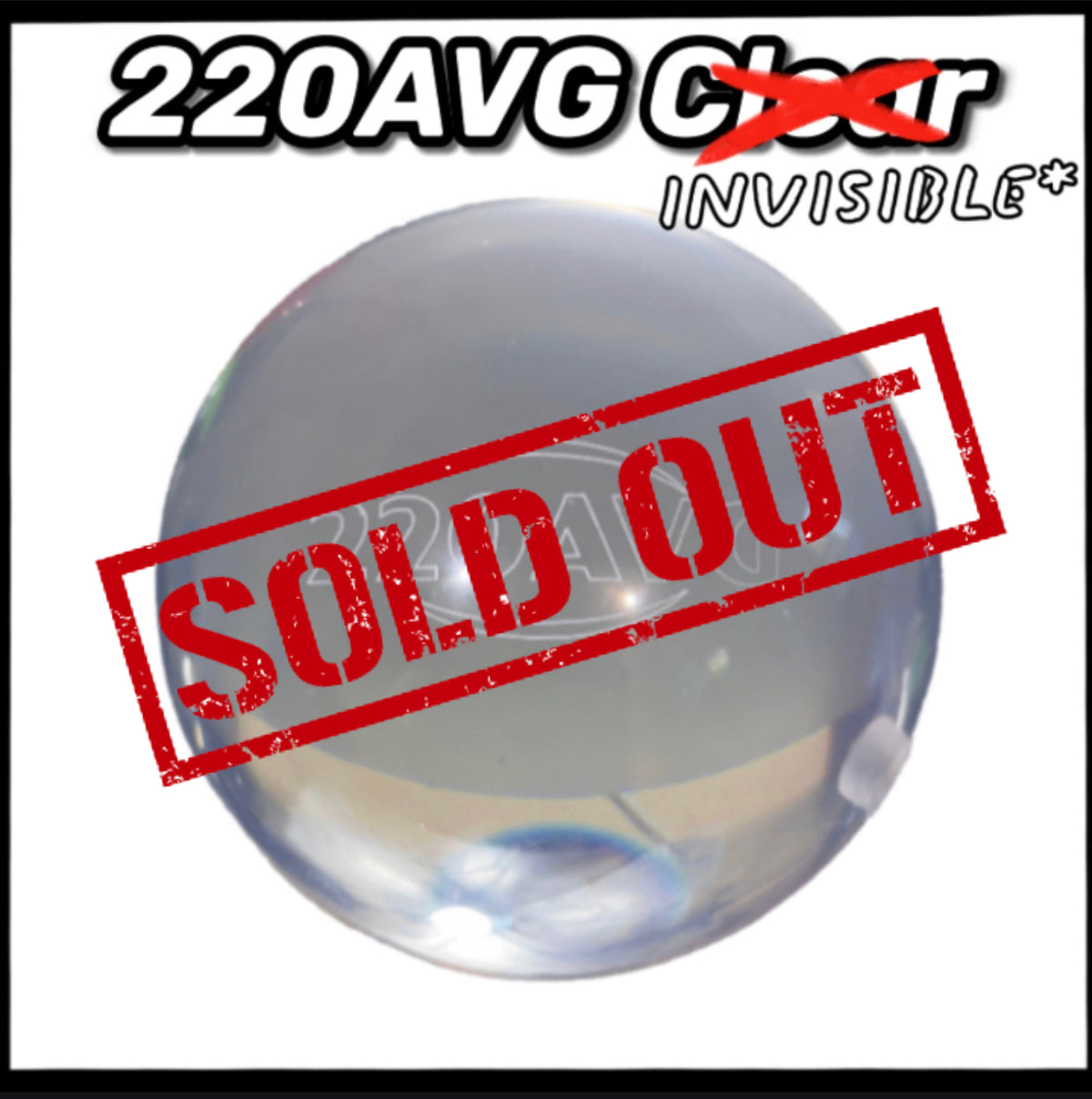220AVG INVISIBLE Bowling Ball