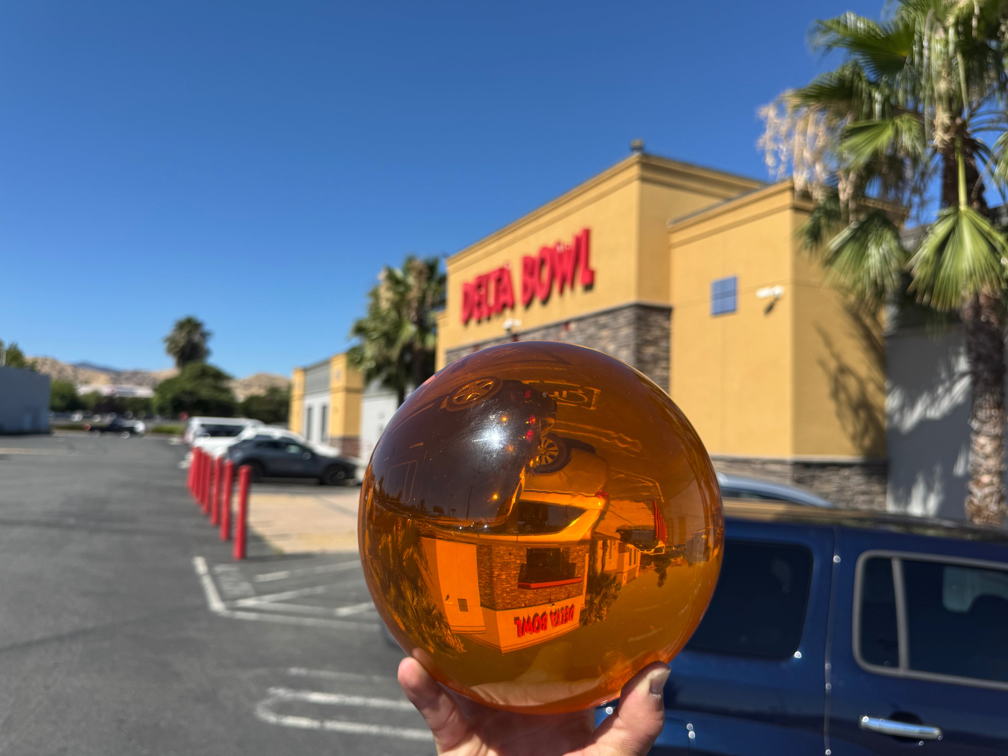 Orange Invisible Bowling Ball (PREORDER)