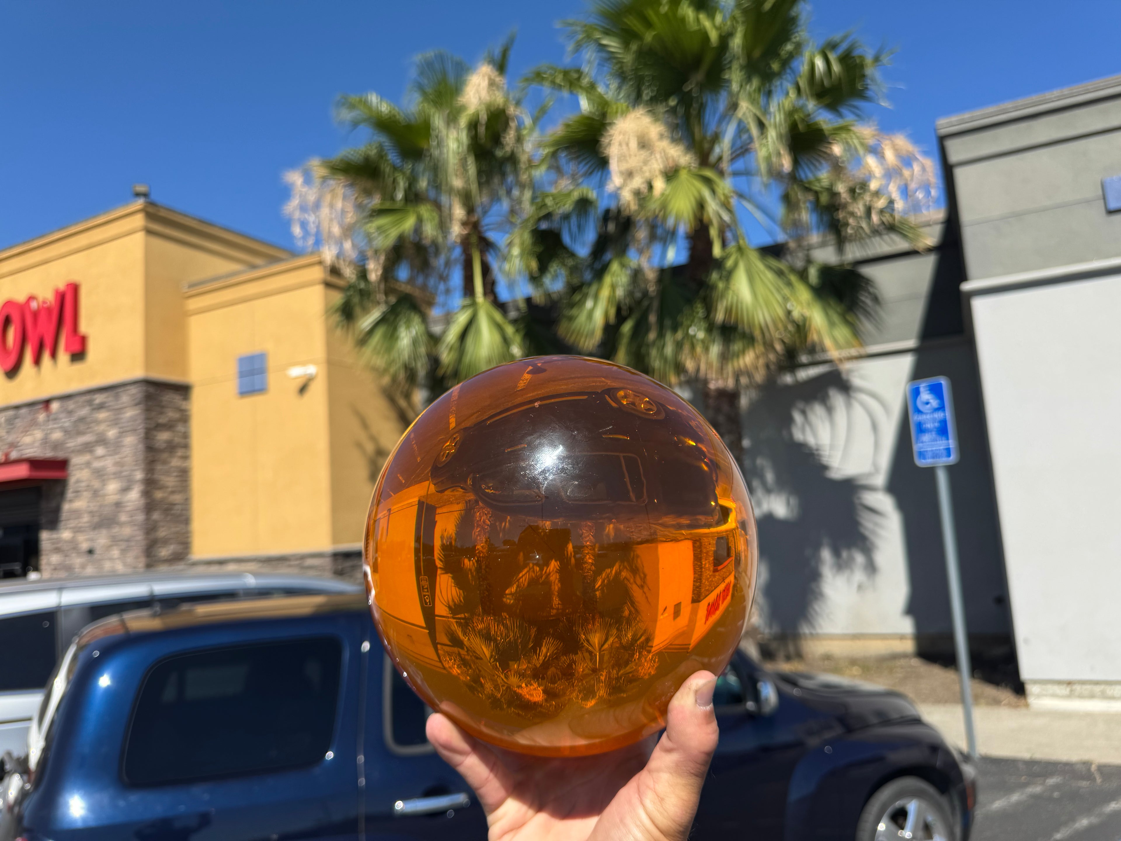 Orange Invisible Bowling Ball (PREORDER)