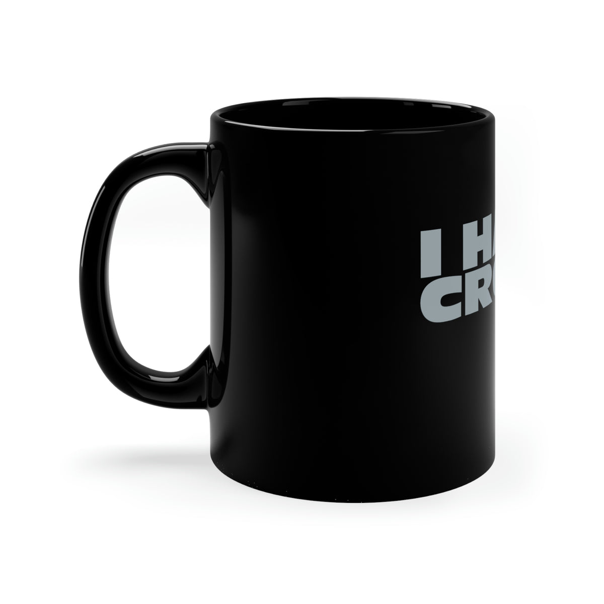 I HATE CROCS 11oz Black Mug