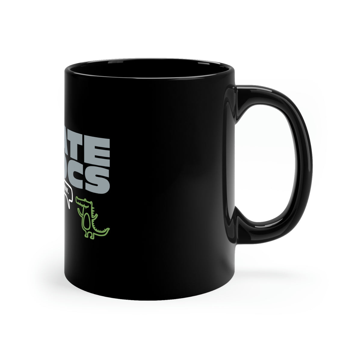 I HATE CROCS 11oz Black Mug